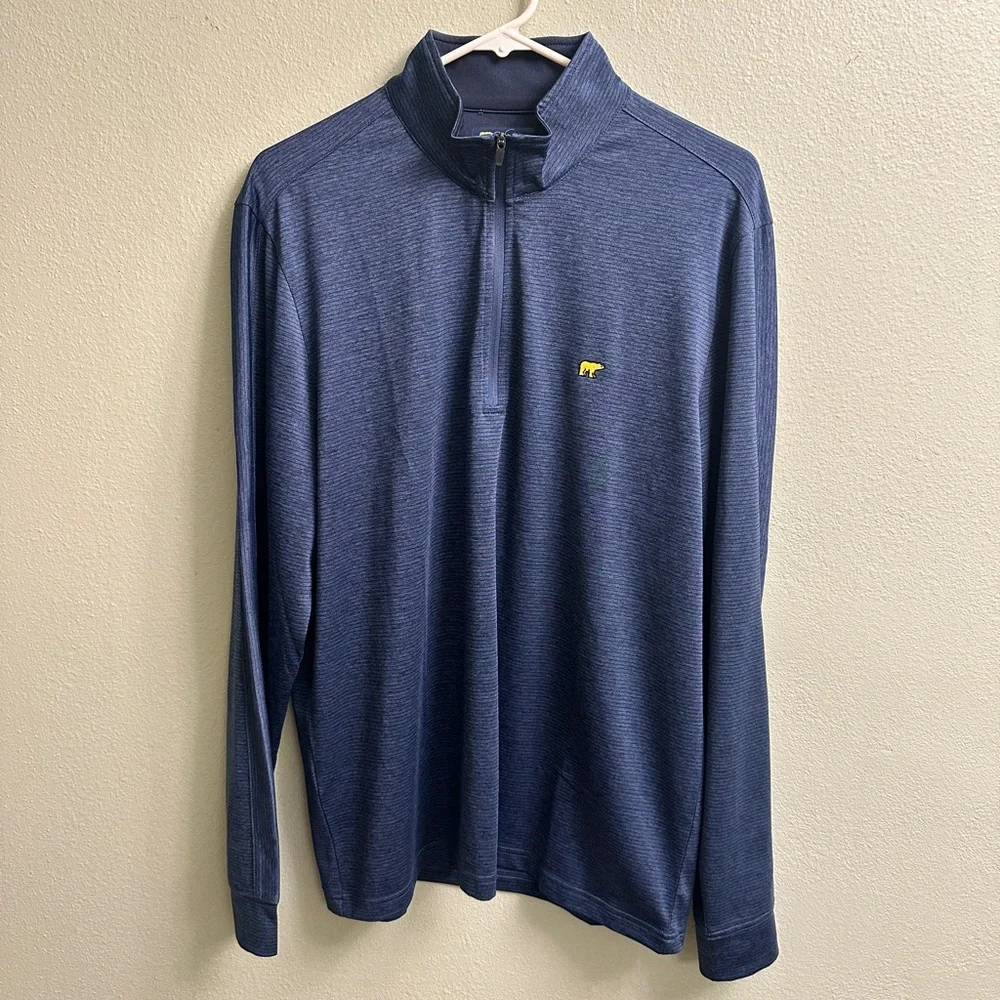Jack Nicklaus 1/4 Zip Long Sleeve Golf Pullover Size Medium Blue - Picture 1 of 9